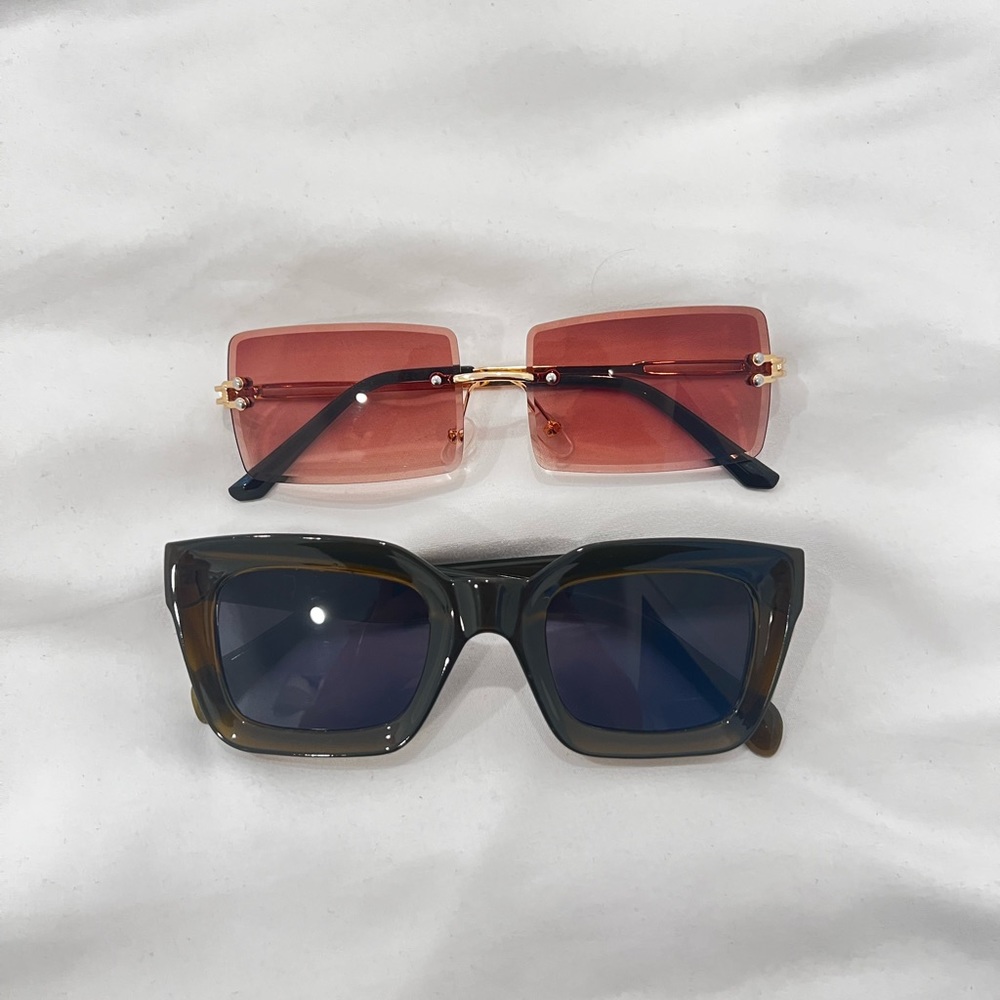 Trendy Sunglasses green/orange